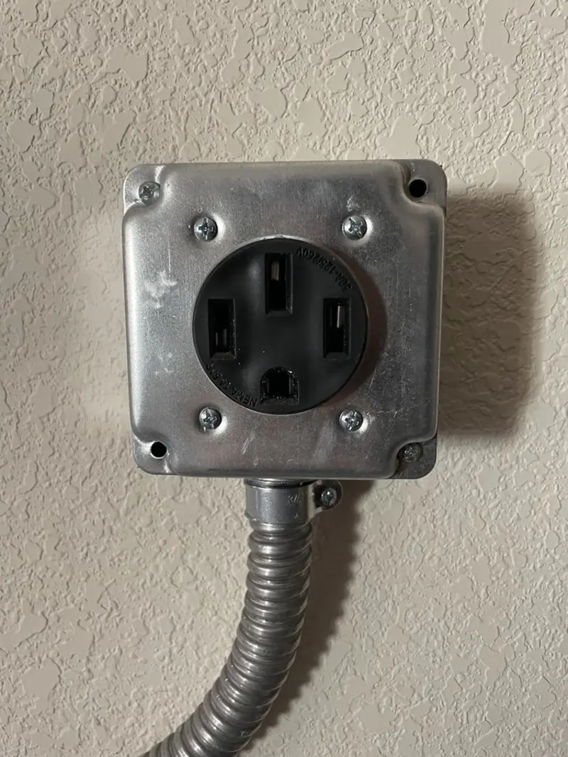 NEMA 14-50 outlet installed for Smart Home Electrical in Grand Island